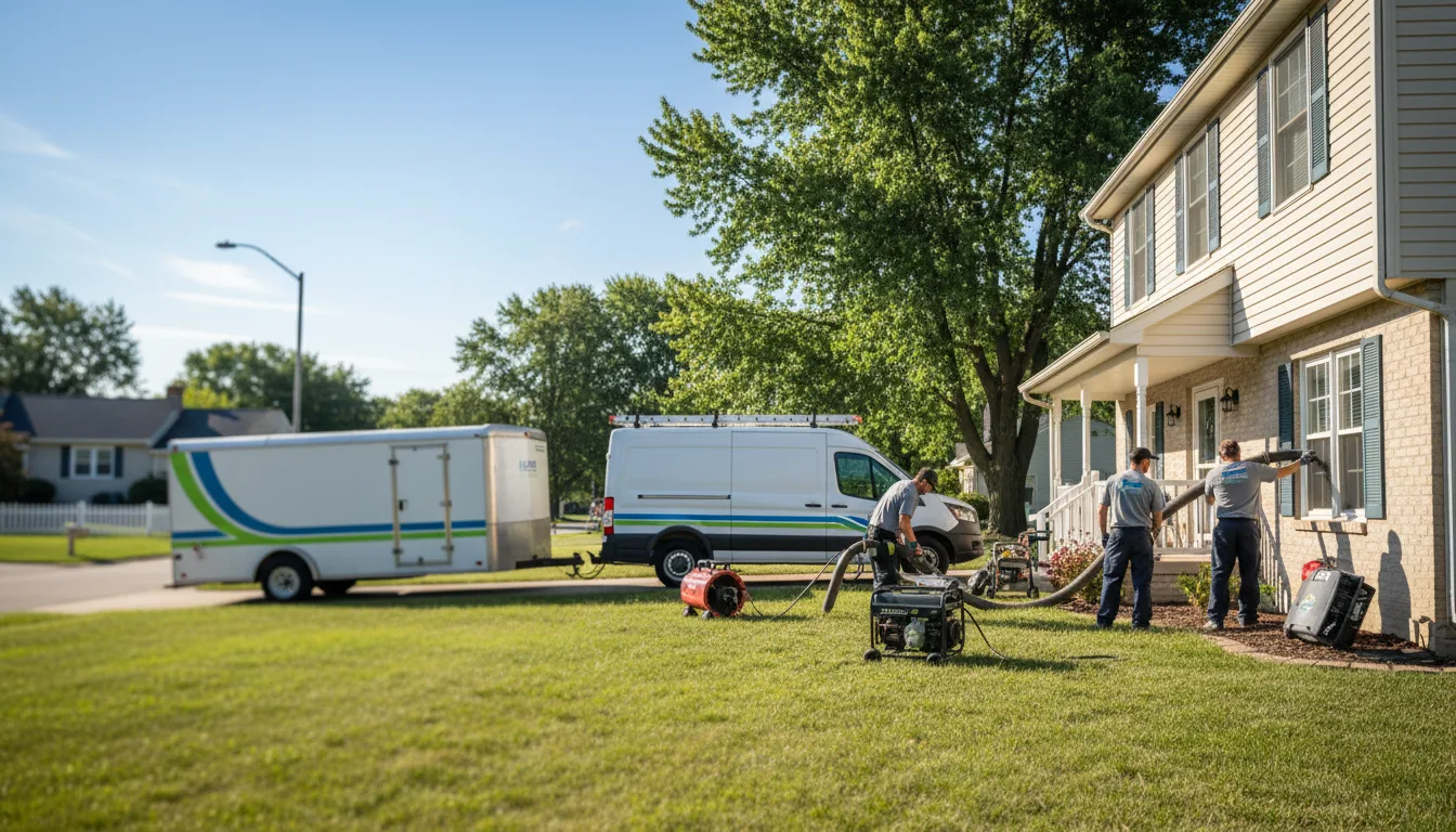 Flooded Basement Restoration And Cleanup With Repair in Chesaning, MI near me